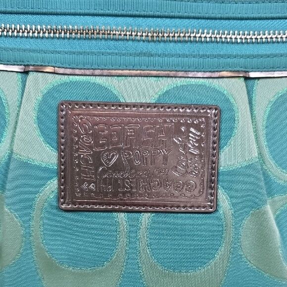 Coach Poppy Signature Tote with Matching Wallet - Picture 4 of 16